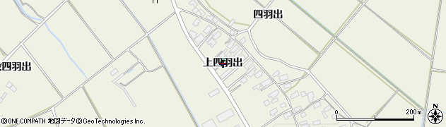 秋田県大館市二井田（上四羽出）周辺の地図