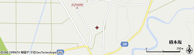 秋田県藤里町（山本郡）大沢（山下）周辺の地図