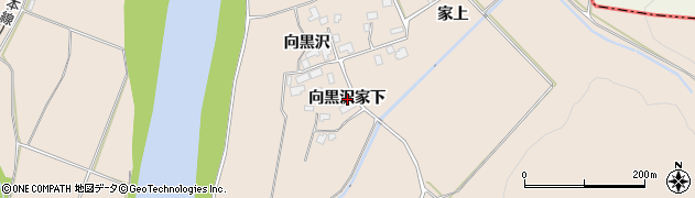 秋田県北秋田市綴子（向黒沢家下）周辺の地図