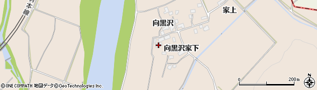 秋田県北秋田市綴子向黒沢61周辺の地図
