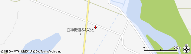 秋田県藤里町（山本郡）矢坂（上野蟹子沢）周辺の地図