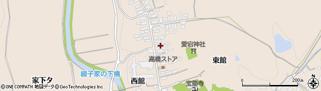 秋田県北秋田市綴子（東館）周辺の地図