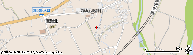 秋田県北秋田市綴子（糠沢）周辺の地図