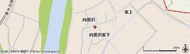 秋田県北秋田市綴子向黒沢18周辺の地図
