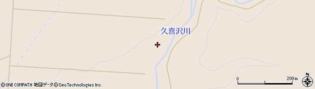 久喜沢川周辺の地図