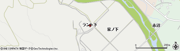 秋田県大館市小袴ラント下周辺の地図