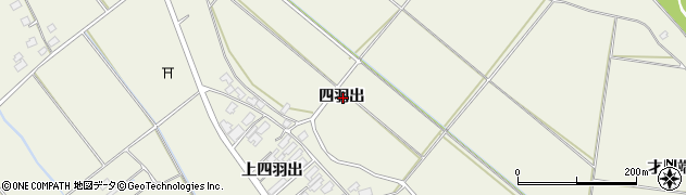 秋田県大館市二井田四羽出周辺の地図