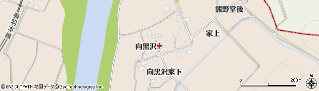秋田県北秋田市綴子向黒沢53周辺の地図