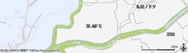 秋田県鹿角市十和田草木（舘ノ下モ）周辺の地図