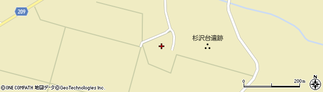 秋田県能代市磐（上後野）周辺の地図