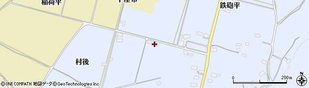 秋田県鹿角市花輪（村後）周辺の地図
