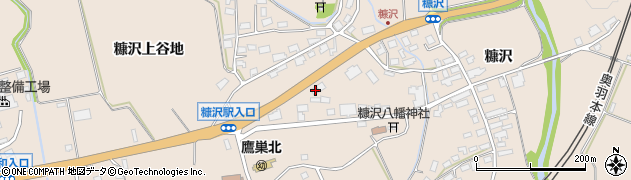 秋田県北秋田市綴子往還下16周辺の地図