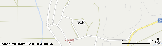 秋田県藤里町（山本郡）大沢周辺の地図