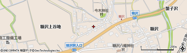 秋田県北秋田市綴子往還下24周辺の地図