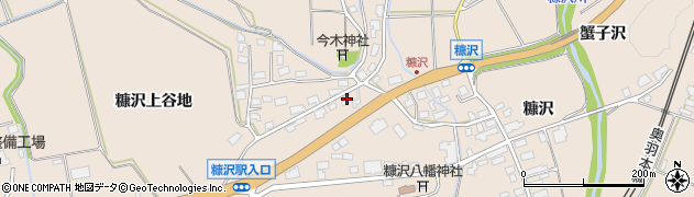 秋田県北秋田市綴子往還下31周辺の地図