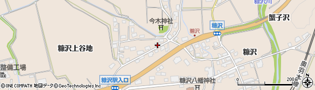 秋田県北秋田市綴子往還下33周辺の地図