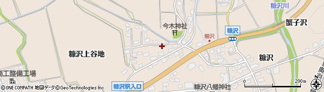 秋田県北秋田市綴子往還下35周辺の地図