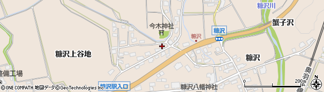 秋田県北秋田市綴子往還下54周辺の地図