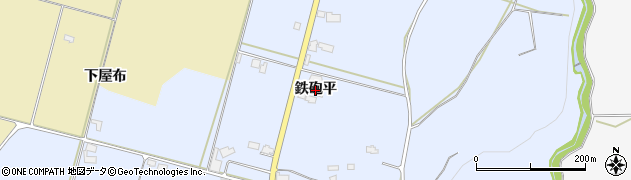 秋田県鹿角市花輪（鉄砲平）周辺の地図