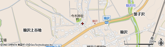 秋田県北秋田市綴子（往還下）周辺の地図