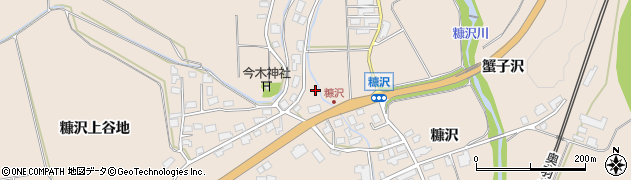 秋田県北秋田市綴子往還下47周辺の地図