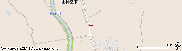 秋田県北秋田市綴子山神堂下145周辺の地図