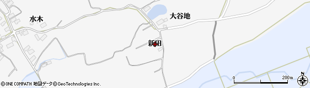 秋田県鹿角市十和田草木（新田）周辺の地図