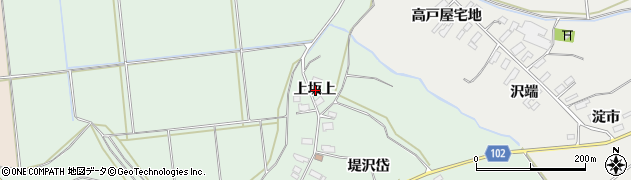 秋田県大館市赤石上坂上周辺の地図