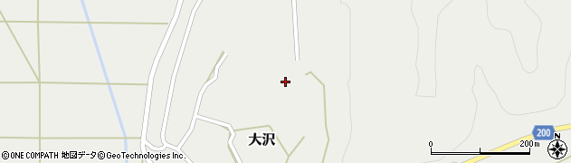 秋田県山本郡藤里町大沢館の下周辺の地図