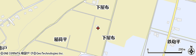 秋田県鹿角市十和田錦木（稲荷平）周辺の地図