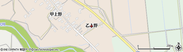 秋田県大館市板沢（乙上野）周辺の地図
