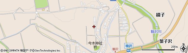 秋田県北秋田市綴子往還下80周辺の地図