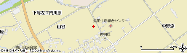 秋田県鹿角市十和田錦木浜田周辺の地図