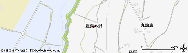 秋田県鹿角市十和田草木（豊真木沢）周辺の地図