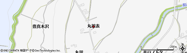秋田県鹿角市十和田草木（丸舘表）周辺の地図