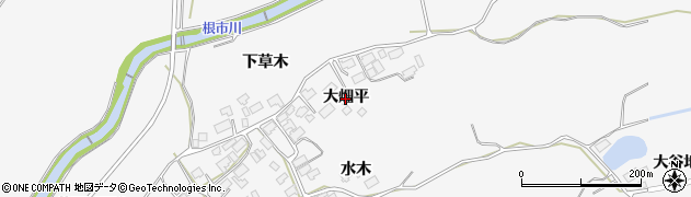 秋田県鹿角市十和田草木（大畑平）周辺の地図