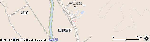 秋田県北秋田市綴子山神堂下41周辺の地図