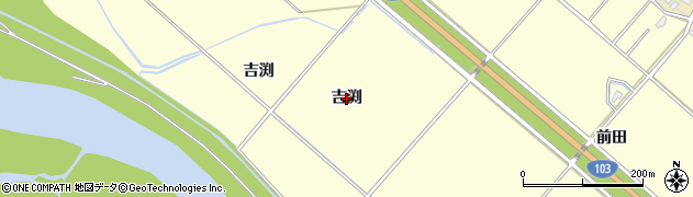 秋田県大館市根下戸（吉渕）周辺の地図