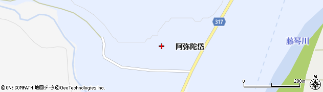 秋田県山本郡藤里町粕毛薄井沢周辺の地図