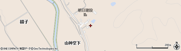 秋田県北秋田市綴子山神堂下43周辺の地図