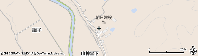秋田県北秋田市綴子山神堂下144周辺の地図