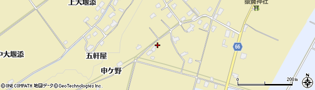 秋田県鹿角市十和田錦木申ケ野10周辺の地図