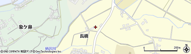 秋田県大館市柄沢長橋周辺の地図