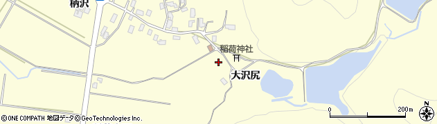 秋田県大館市柄沢（柄沢下）周辺の地図