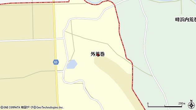 〒016-0001 秋田県能代市外荒巻の地図