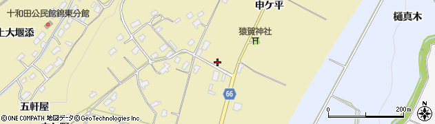 秋田県鹿角市十和田錦木申ケ野86周辺の地図