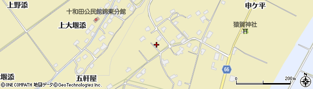 秋田県鹿角市十和田錦木申ケ野30周辺の地図