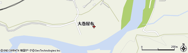秋田県大館市長坂（大巻屋布）周辺の地図