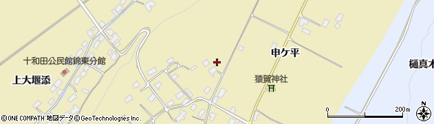 秋田県鹿角市十和田錦木申ケ野54周辺の地図