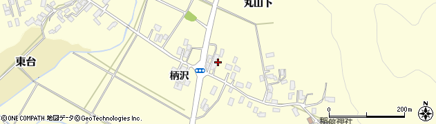秋田県大館市柄沢（柄沢）周辺の地図
